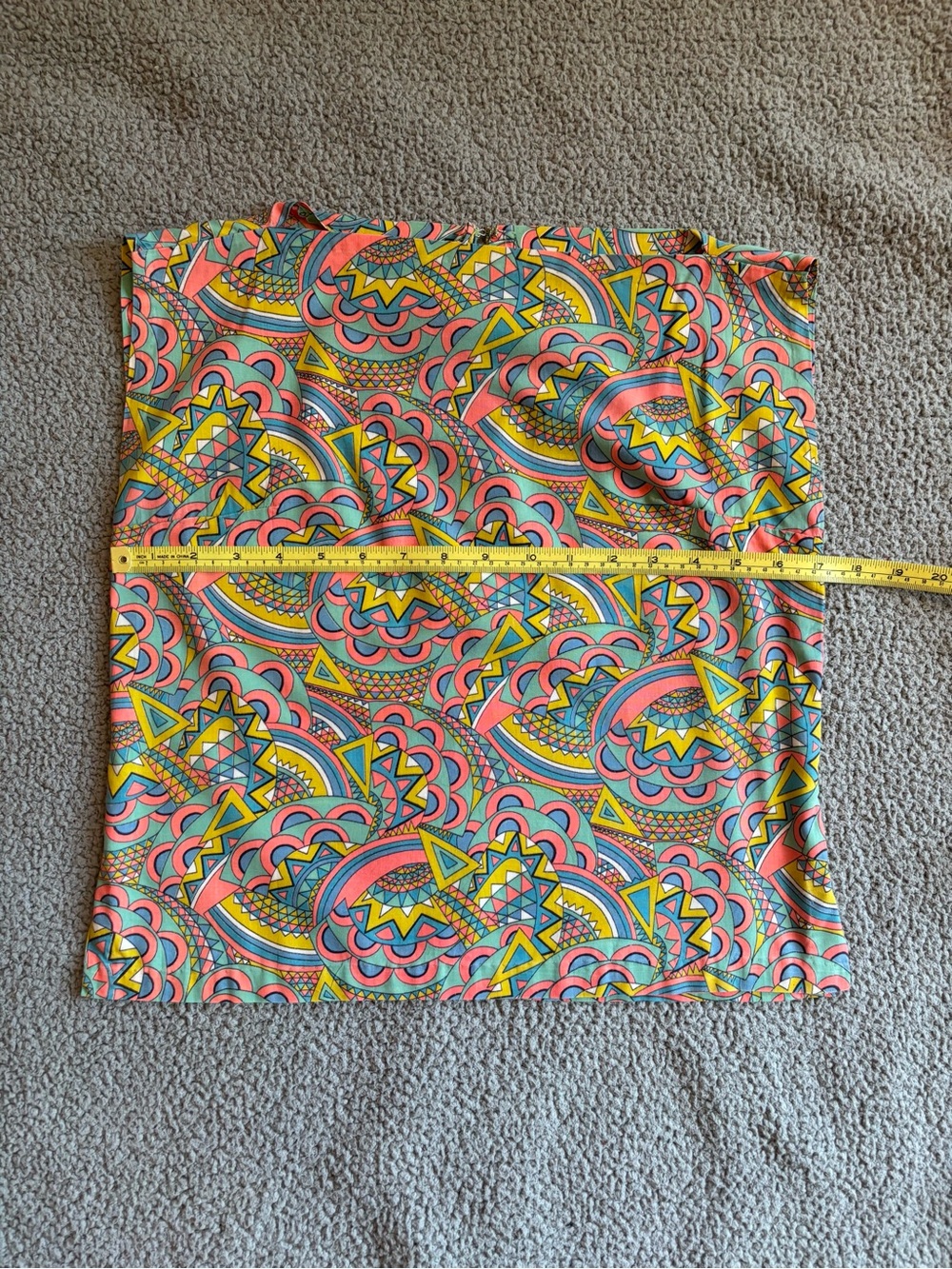 VINTAGE: Psychedelic ‘60s/‘70s Boxy Crop Top (Handmade/sewn) - Picture 7 of 11